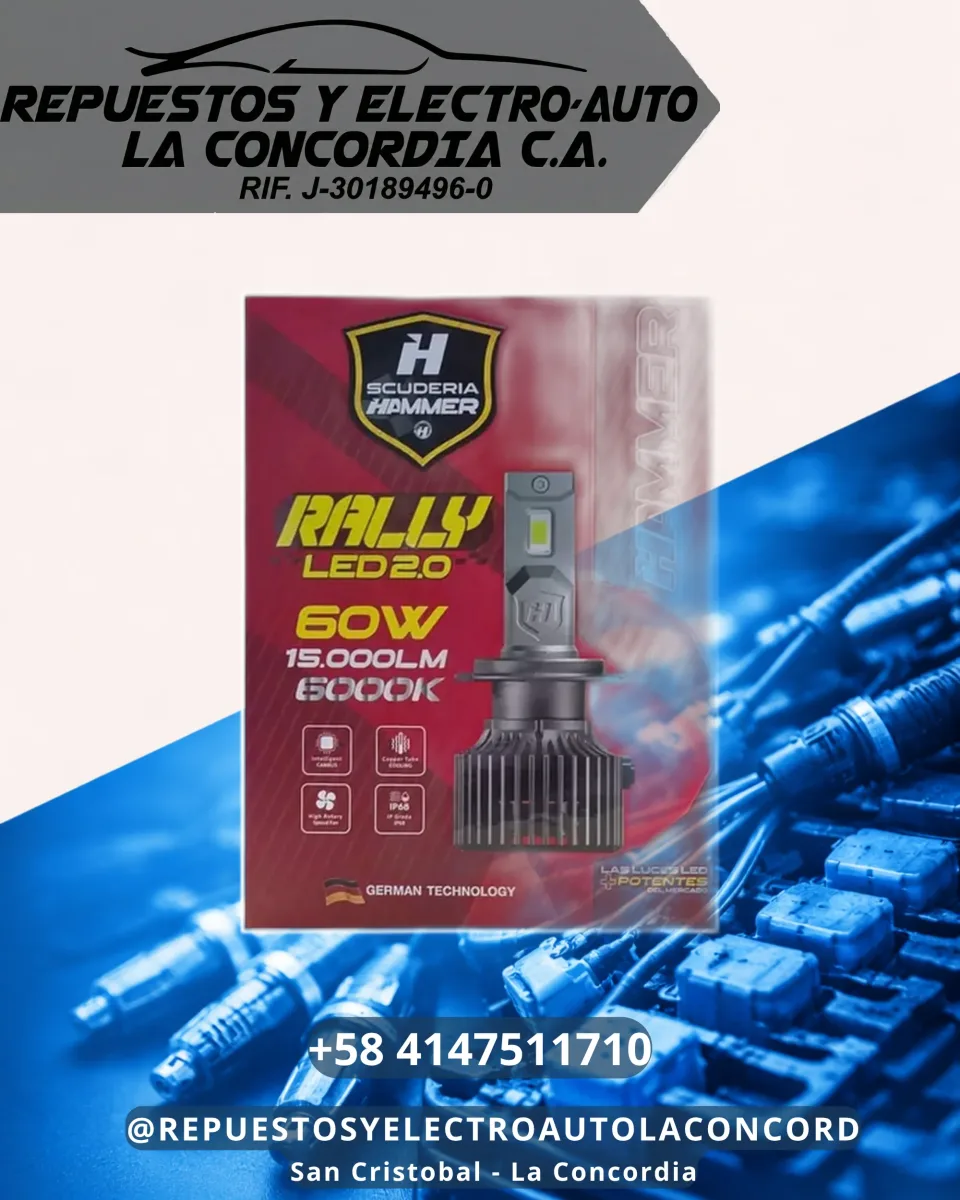 BOMBILLO RALLY LED 2.0 H7 15.000LM 6000K