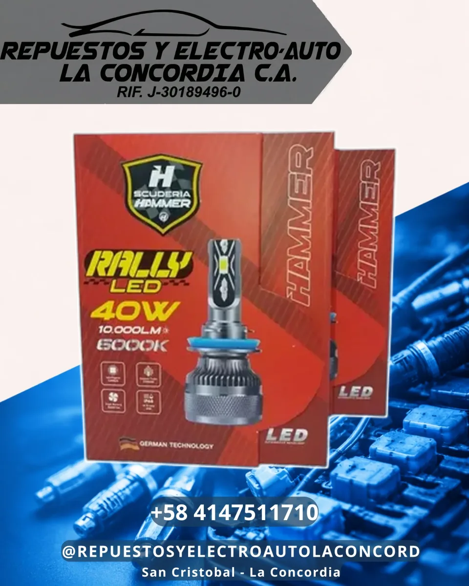 BOMBILLO RALLY LED 9004/HL-6000K 10.000LM 6000K HAMMER